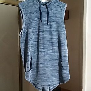 Terry Sleeveless Hoodie